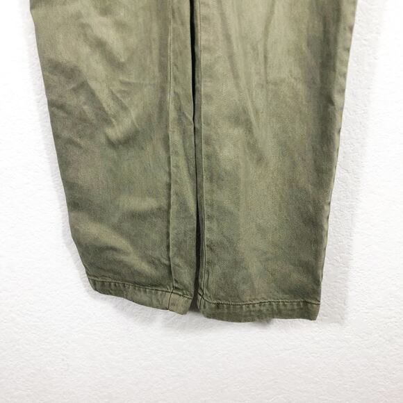 Young Fabulous and Broke Jumpsuit Womens XS Olive Button Up Ankle Khari Utility - Picture 10 of 14